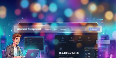 Create a Sticky Glassmorphism Navbar with Tailwind CSS and DaisyUI