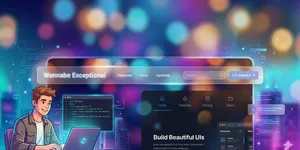 Create a Sticky Glassmorphism Navbar with Tailwind CSS and DaisyUI